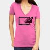 Tultex 214 - Ladies' Slim Fit Fine Jersey V-Neck Thumbnail