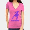 Tultex 214 - Ladies' Slim Fit Fine Jersey V-Neck Thumbnail