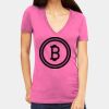 Tultex 214 - Ladies' Slim Fit Fine Jersey V-Neck Thumbnail