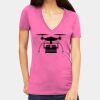 Tultex 214 - Ladies' Slim Fit Fine Jersey V-Neck Thumbnail