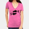 Tultex 214 - Ladies' Slim Fit Fine Jersey V-Neck Thumbnail