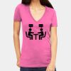 Tultex 214 - Ladies' Slim Fit Fine Jersey V-Neck Thumbnail
