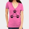Tultex 214 - Ladies' Slim Fit Fine Jersey V-Neck Thumbnail