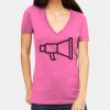 Tultex 214 - Ladies' Slim Fit Fine Jersey V-Neck Thumbnail