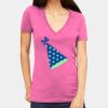 Tultex 214 - Ladies' Slim Fit Fine Jersey V-Neck Thumbnail