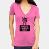 Tultex 214 - Ladies' Slim Fit Fine Jersey V-Neck Thumbnail