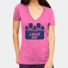Tultex 214 - Ladies' Slim Fit Fine Jersey V-Neck Thumbnail
