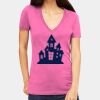 Tultex 214 - Ladies' Slim Fit Fine Jersey V-Neck Thumbnail