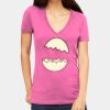 Tultex 214 - Ladies' Slim Fit Fine Jersey V-Neck Thumbnail