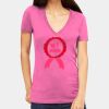 Tultex 214 - Ladies' Slim Fit Fine Jersey V-Neck Thumbnail