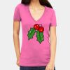 Tultex 214 - Ladies' Slim Fit Fine Jersey V-Neck Thumbnail