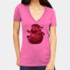Tultex 214 - Ladies' Slim Fit Fine Jersey V-Neck Thumbnail