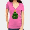 Tultex 214 - Ladies' Slim Fit Fine Jersey V-Neck Thumbnail