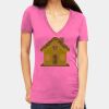 Tultex 214 - Ladies' Slim Fit Fine Jersey V-Neck Thumbnail