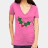Tultex 214 - Ladies' Slim Fit Fine Jersey V-Neck Thumbnail