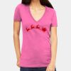 Tultex 214 - Ladies' Slim Fit Fine Jersey V-Neck Thumbnail