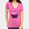 Tultex 214 - Ladies' Slim Fit Fine Jersey V-Neck Thumbnail