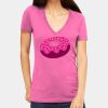Tultex 214 - Ladies' Slim Fit Fine Jersey V-Neck Thumbnail