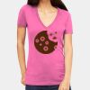 Tultex 214 - Ladies' Slim Fit Fine Jersey V-Neck Thumbnail