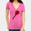 Tultex 214 - Ladies' Slim Fit Fine Jersey V-Neck Thumbnail