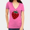 Tultex 214 - Ladies' Slim Fit Fine Jersey V-Neck Thumbnail
