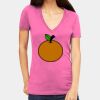 Tultex 214 - Ladies' Slim Fit Fine Jersey V-Neck Thumbnail