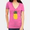Tultex 214 - Ladies' Slim Fit Fine Jersey V-Neck Thumbnail