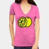 Tultex 214 - Ladies' Slim Fit Fine Jersey V-Neck Thumbnail