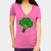 Tultex 214 - Ladies' Slim Fit Fine Jersey V-Neck Thumbnail