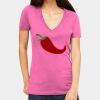 Tultex 214 - Ladies' Slim Fit Fine Jersey V-Neck Thumbnail