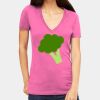 Tultex 214 - Ladies' Slim Fit Fine Jersey V-Neck Thumbnail