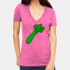 Tultex 214 - Ladies' Slim Fit Fine Jersey V-Neck Thumbnail