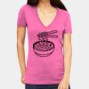 Tultex 214 - Ladies' Slim Fit Fine Jersey V-Neck Thumbnail
