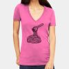 Tultex 214 - Ladies' Slim Fit Fine Jersey V-Neck Thumbnail