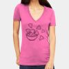 Tultex 214 - Ladies' Slim Fit Fine Jersey V-Neck Thumbnail