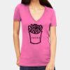 Tultex 214 - Ladies' Slim Fit Fine Jersey V-Neck Thumbnail