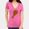 Tultex 214 - Ladies' Slim Fit Fine Jersey V-Neck Thumbnail