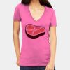 Tultex 214 - Ladies' Slim Fit Fine Jersey V-Neck Thumbnail