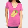 Tultex 214 - Ladies' Slim Fit Fine Jersey V-Neck Thumbnail