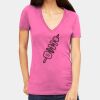 Tultex 214 - Ladies' Slim Fit Fine Jersey V-Neck Thumbnail