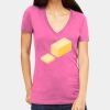 Tultex 214 - Ladies' Slim Fit Fine Jersey V-Neck Thumbnail