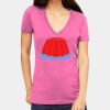 Tultex 214 - Ladies' Slim Fit Fine Jersey V-Neck Thumbnail