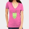 Tultex 214 - Ladies' Slim Fit Fine Jersey V-Neck Thumbnail