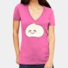 Tultex 214 - Ladies' Slim Fit Fine Jersey V-Neck Thumbnail