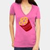 Tultex 214 - Ladies' Slim Fit Fine Jersey V-Neck Thumbnail