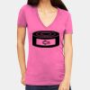 Tultex 214 - Ladies' Slim Fit Fine Jersey V-Neck Thumbnail