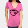 Tultex 214 - Ladies' Slim Fit Fine Jersey V-Neck Thumbnail