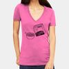 Tultex 214 - Ladies' Slim Fit Fine Jersey V-Neck Thumbnail
