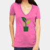 Tultex 214 - Ladies' Slim Fit Fine Jersey V-Neck Thumbnail