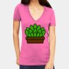 Tultex 214 - Ladies' Slim Fit Fine Jersey V-Neck Thumbnail